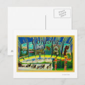 Cordova, Alaska - Grote lettertjes Briefkaart (Voorkant / Achterkant)