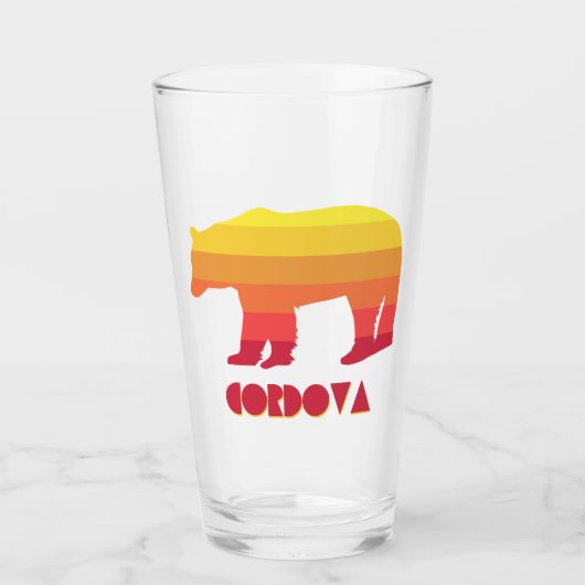 Cordova Alaska Regenboog Beer Glas (Voorkant)