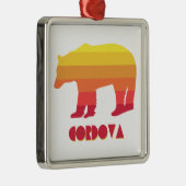 Cordova Alaska Regenboog Beer Metalen Ornament (Rechts)