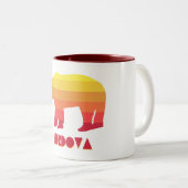 Cordova Alaska Regenboog Beer Tweekleurige Koffiemok (Voorkant rechts)