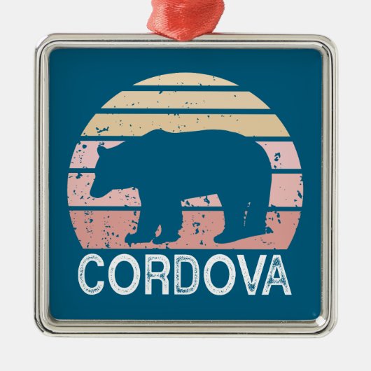 Cordova Alaska Retro Beer Metalen Ornament (Voorkant)