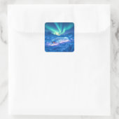 Cordova IJsworm Alaska Cryptid Vierkante Sticker (Tas)