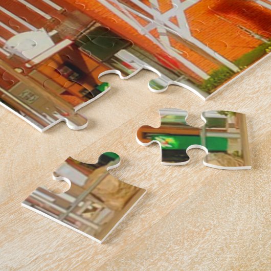 Cordova Nebraska. Kerstgroeten Jigzaag Puzzle Legpuzzel (Zijkant)