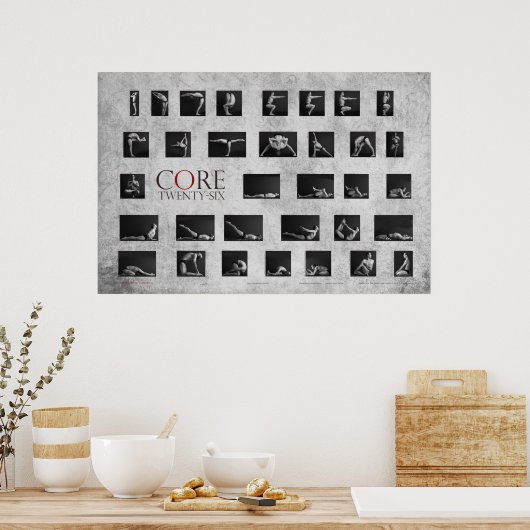 Core 26 Yoga-Poster Poster (Keuken)