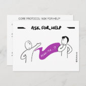 Core Protocol: Ask For Help Briefkaart (Voorkant / Achterkant)