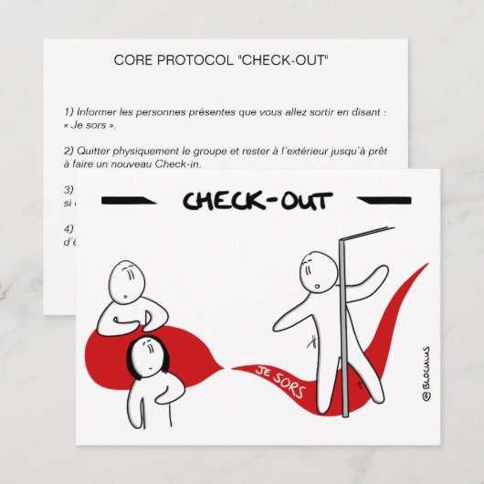 Core Protocol: Check-Out Briefkaart (Voorkant / Achterkant)