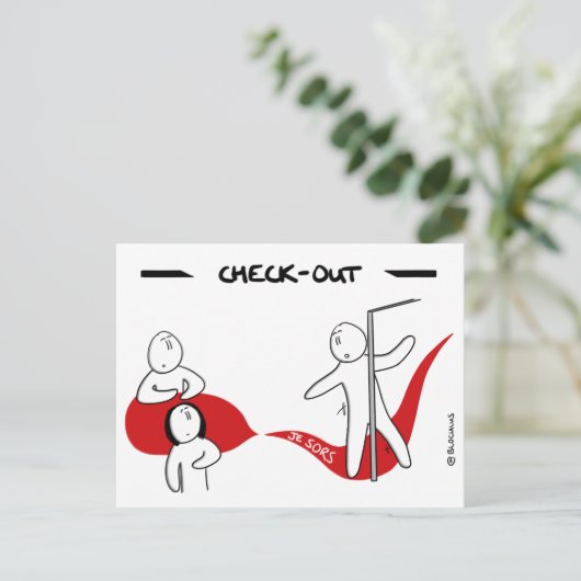 Core Protocol: Check-Out Briefkaart (Staand voorkant)