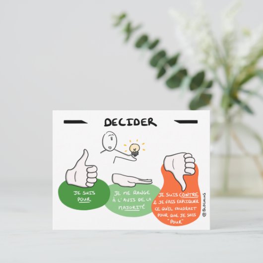 Core Protocol: Decider Briefkaart (Staand voorkant)