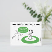 Core Protocol-kaart: IntentieCheck Briefkaart (Staand voorkant)