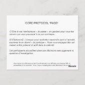 Core Protocol: Pass Briefkaart (Achterkant)