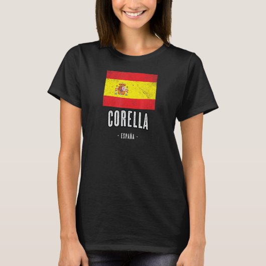 Corella Spain Es Vlag Stad Bandera Ropa T-shirt (Voorkant)