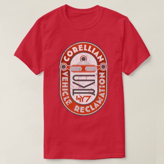 Corellian Vehicle Reclamation T-shirt (Design voorkant)
