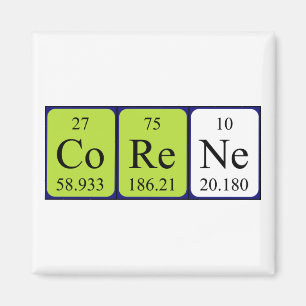 Corene periodieke table name magnet