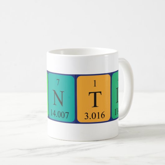 Corentin periodieke lijstnaam mok (Voorkant rechts)