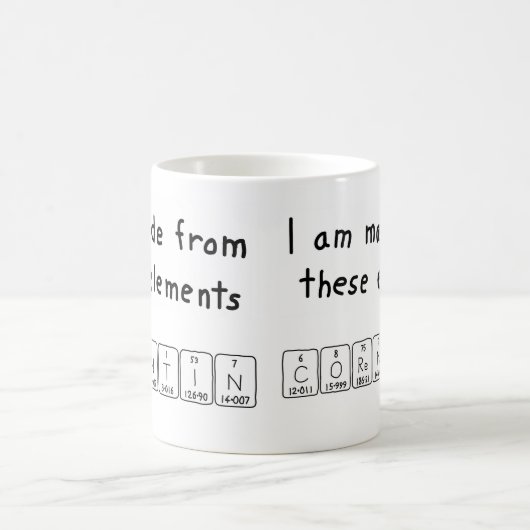 Corentin periodieke lijstnaam mok (Center)