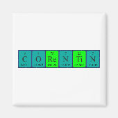 Corentin periodieke tabelnaam magneet (Voorkant)