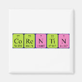 Corentin periodieke tabelnaam magneet (Voorkant)