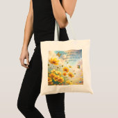Coreopsis & Citaat Tote Bag (Voorkant (product))