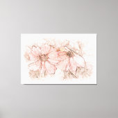 Coreopsis Floral Waterverf ID712 Canvas Afdruk (Voorkant)