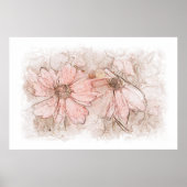 Coreopsis Floral Waterverf ID712 Poster (Voorkant)