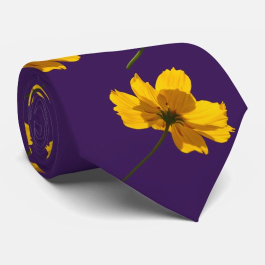 Coreopsis Flower Stropdas (Opgerold)