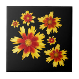 Coreopsis Gold en Bronze Tickseed Flower Medley Tegeltje