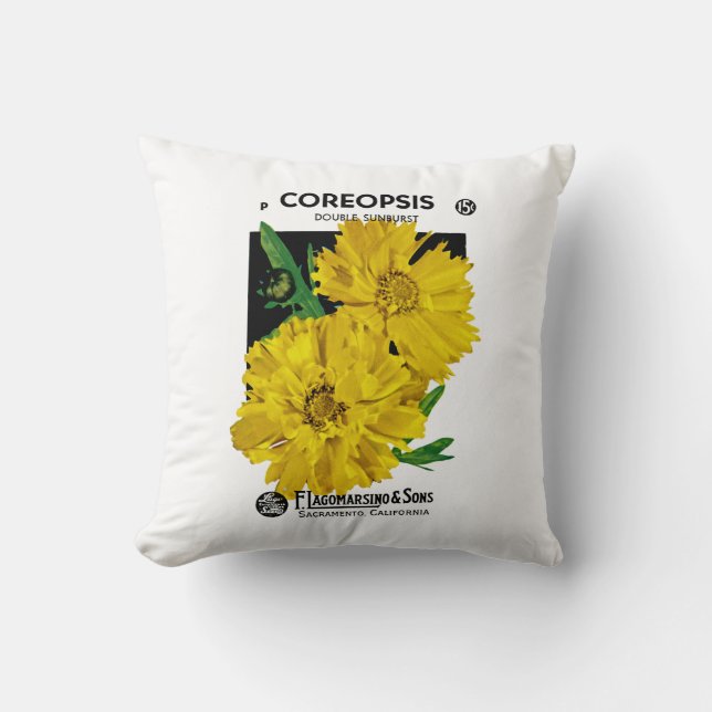 Coreopsis Kussen (Voorkant)