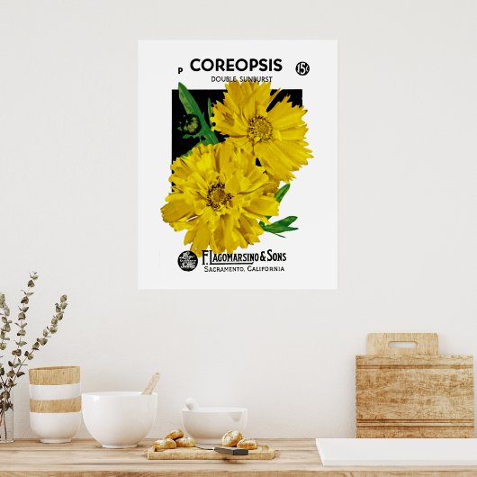 Coreopsis Poster (Keuken)