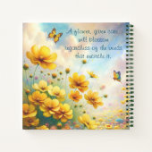 Coreopsis & Quote Notitieboek (Achterkant)