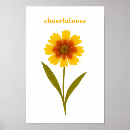 Coreopsis — vrolijkheid poster