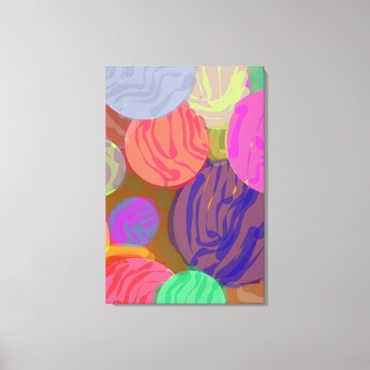 Cores em Movimento Canvas Afdruk (Voorkant)
