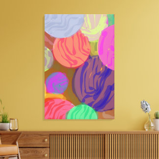 Cores em Movimento Canvas Afdruk