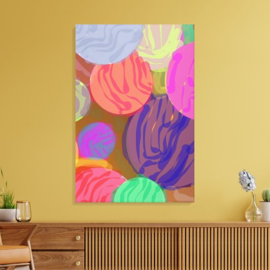 Cores em Movimento Canvas Afdruk (Insitu (Woonkamer))
