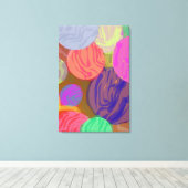 Cores em Movimento Canvas Afdruk (Insitu (Houten vloer))
