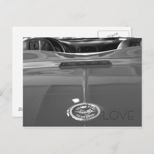 COREVETTE LOVE BRIEFKAART (Voorkant / Achterkant)