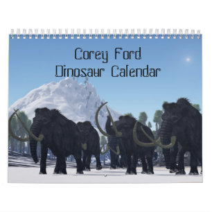 Corey Ford Dinosaur Calendar Kalender