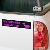 Corey Grey en de Dinobabies Bumpersticker (Op Truck)