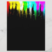 Corey Tiger 1980s klassieke verf druppel Flyer (Achterkant)