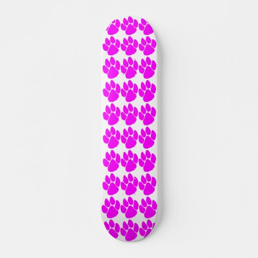COREY TIGER 1980's PINK TIGER TRACKS WHITE Persoonlijk Skateboard (Voorkant)