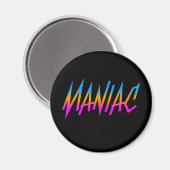 COREY TIGER 1980s RETRO MANIAC Magneet (Voorkant / Achterkant)