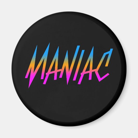 COREY TIGER 1980s RETRO MANIAC Magneet (Voorkant)