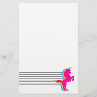 COREY TIGER 1980s RETRO  UNICORN Briefpapier