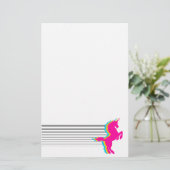 COREY TIGER 1980s RETRO  UNICORN Briefpapier (Staand voorkant)