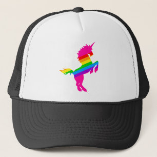 COREY TIGER 1980s RETRO UNICORN RAINBOW Trucker Pet