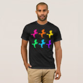 COREY TIGER 1980s RETRO UNICORNS T-shirt (Voorkant volledig)