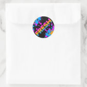 COREY TIGER 1980'S RETRO VERSE VERF SPLATTER RONDE STICKER (Tas)