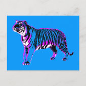 Corey Tiger 1980s Retro Wild Tiger Briefkaart (Voorkant)