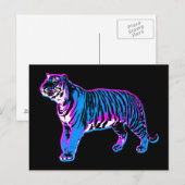 COREY TIGER 1980s RETRO  WILD TIGER Briefkaart (Voorkant / Achterkant)