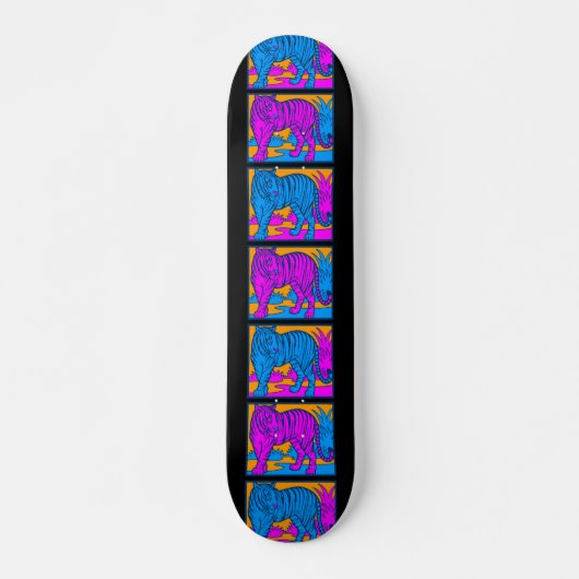 COREY TIGER 1980's TIGER SCENE BLACK Persoonlijk Skateboard (Voorkant)