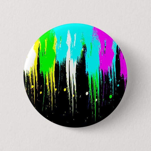 Corey Tiger 1980s  verfdrukking Ronde Button 5,7 Cm (Voorkant)